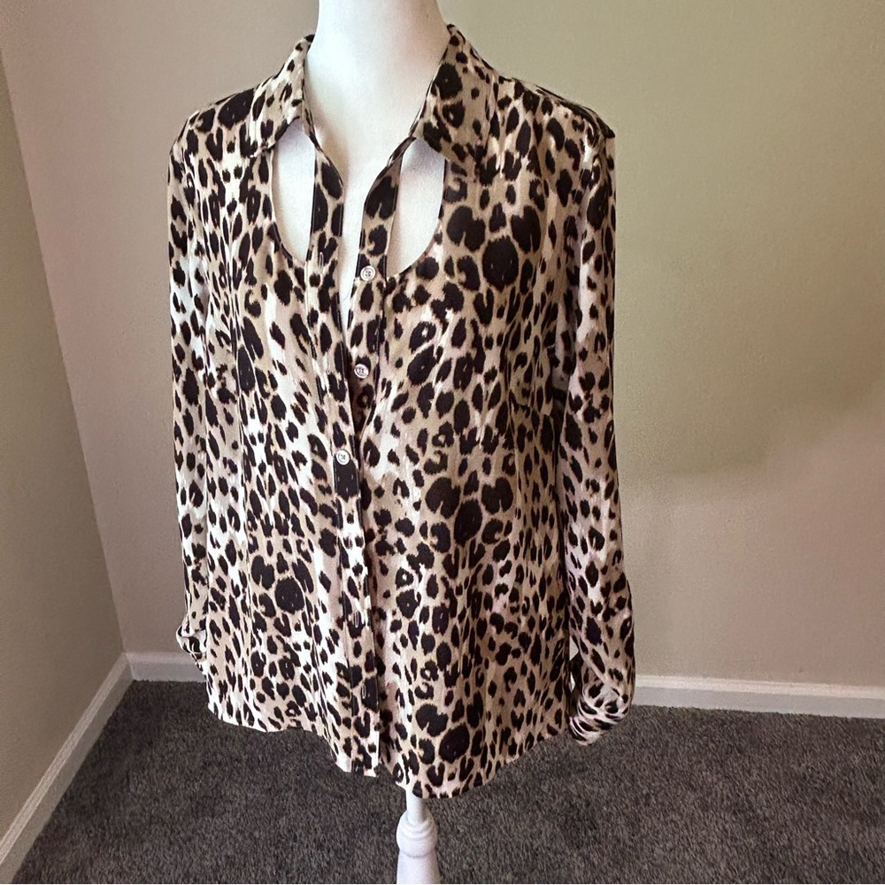 New Directions Animal Print Blouse